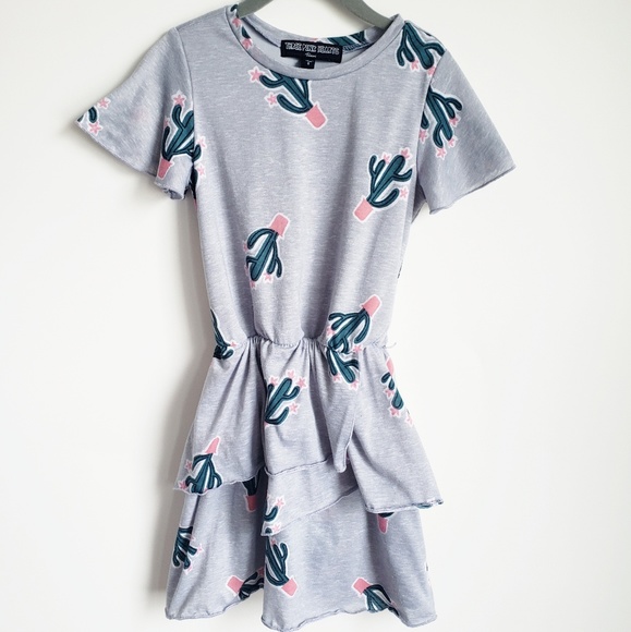 Three Pink Hearts Other - Three Pink Hearts Trixxi Girls Cactus Print Dress